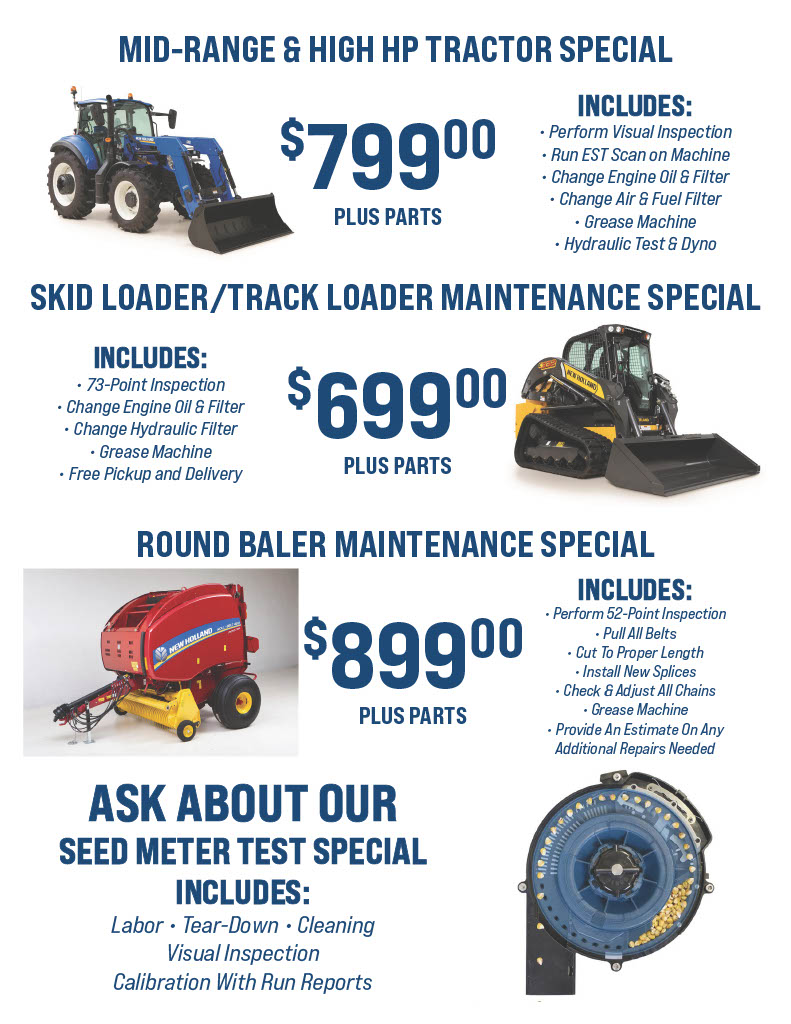 Midwest Tractor Winter Service Inspection Specials
